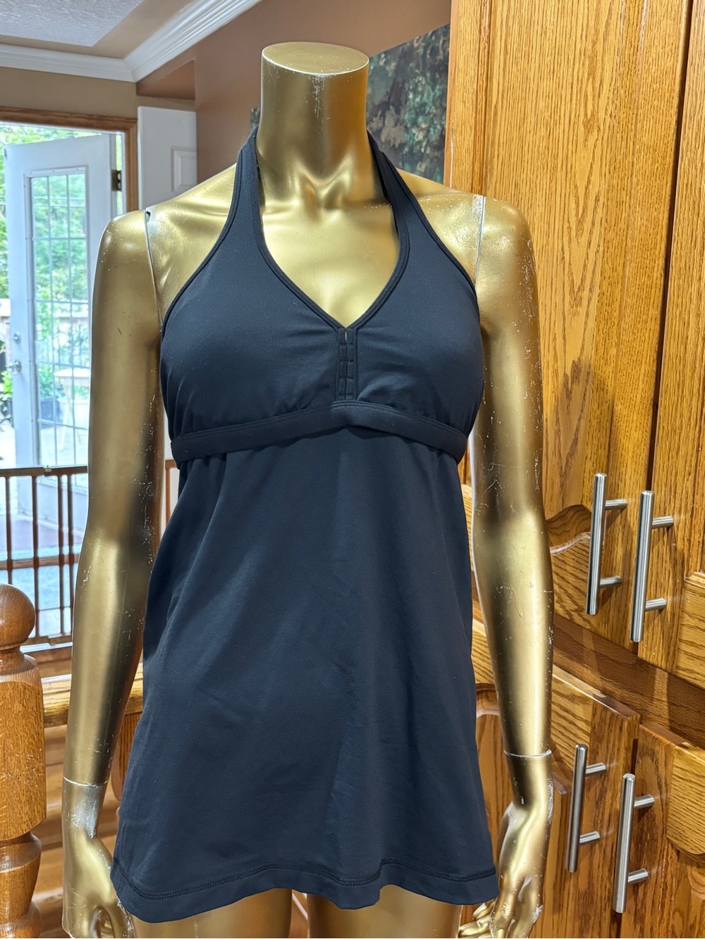 lululemon athletica Black Halter Swim Tankini Top